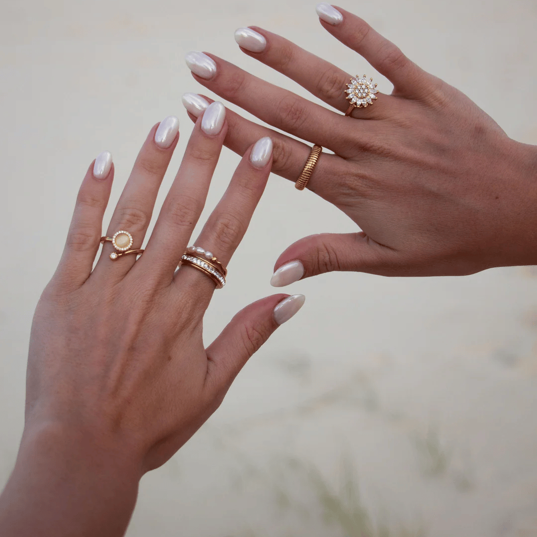 Sun Spinner Worry Ring - Anxiety Relief Fidget Ring with Rotating Band