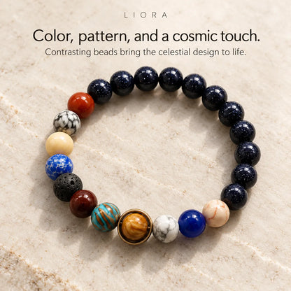 Solar System Beaded Bracelet