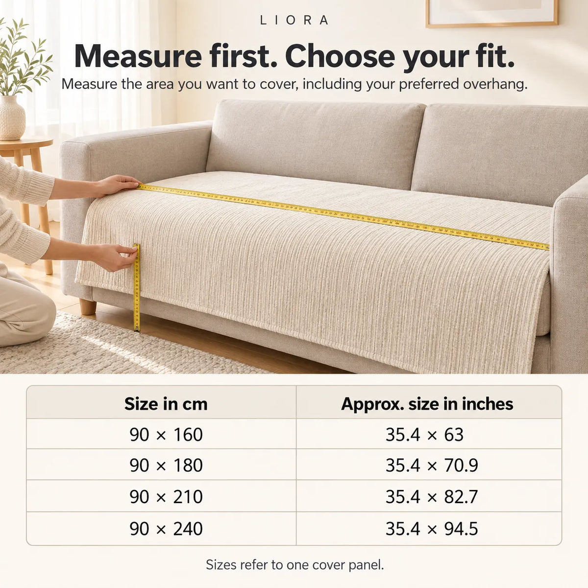 CozyNest – Chenille Sofa Cover
