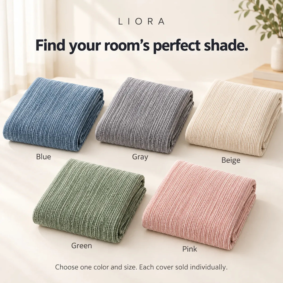CozyNest – Chenille Sofa Cover