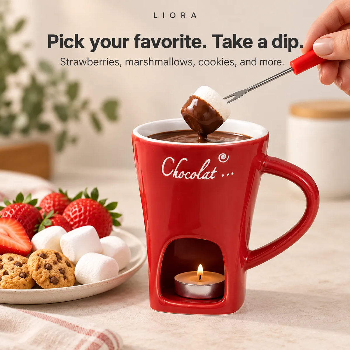 ChocoMelt - Ceramic Chocolate Fondue Mug