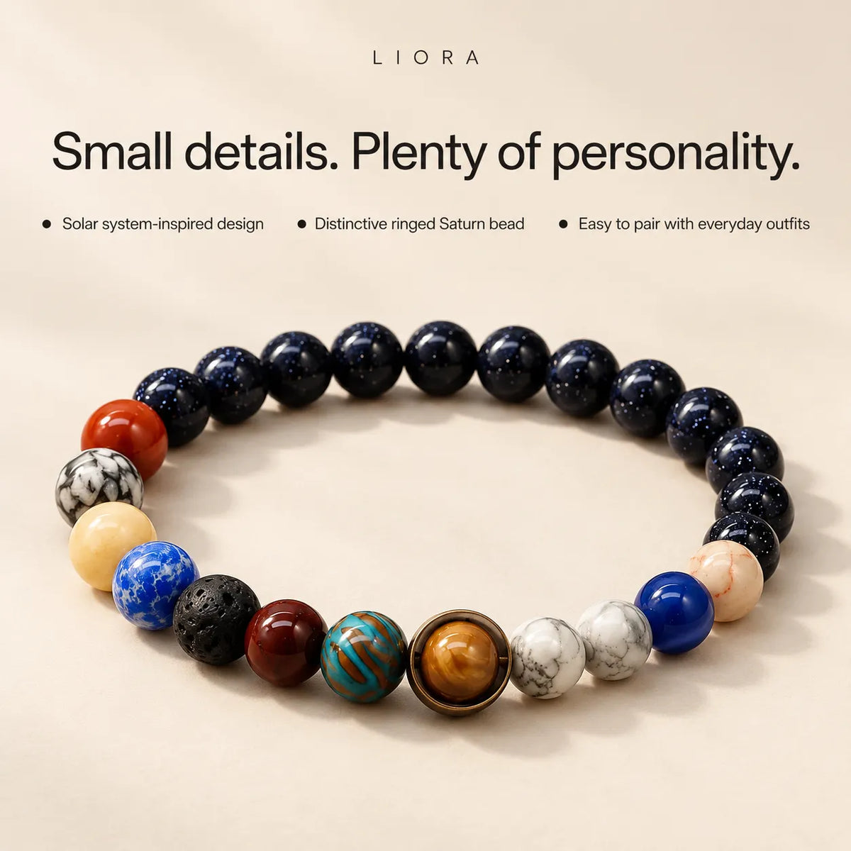 Solar System Beaded Bracelet
