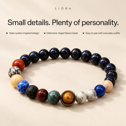 Solar System Beaded Bracelet