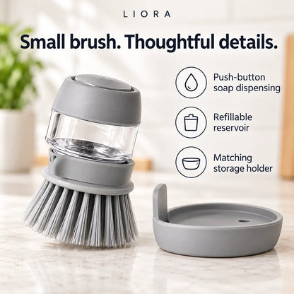 ScrubEase - Soap Dispensing Dish Brush