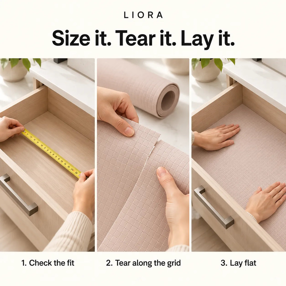GripNest – Tear-to-Size Shelf & Drawer Liner