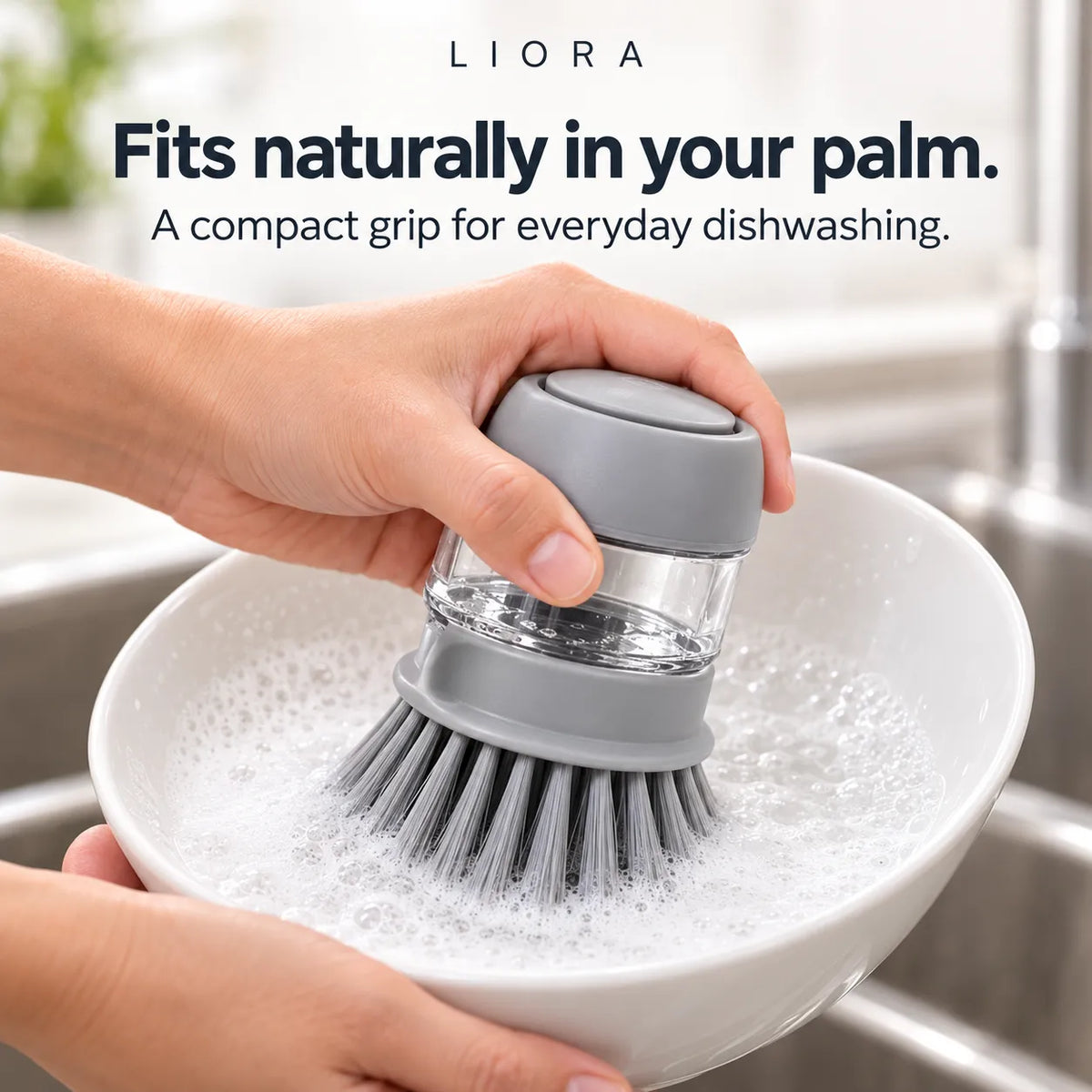 ScrubEase - Soap Dispensing Dish Brush