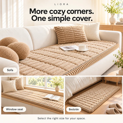 SofaSoft - Plush Quilted Sofa Cover