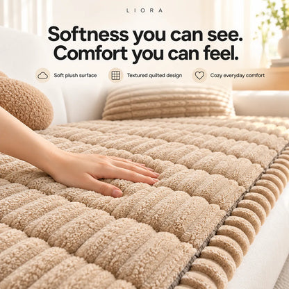 SofaSoft - Plush Quilted Sofa Cover