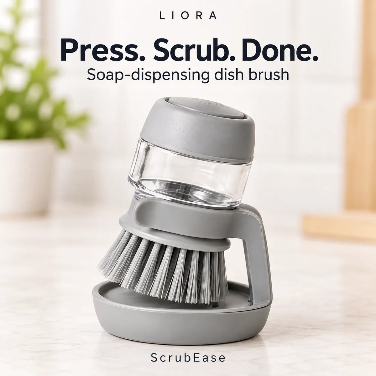 ScrubEase - Soap Dispensing Dish Brush