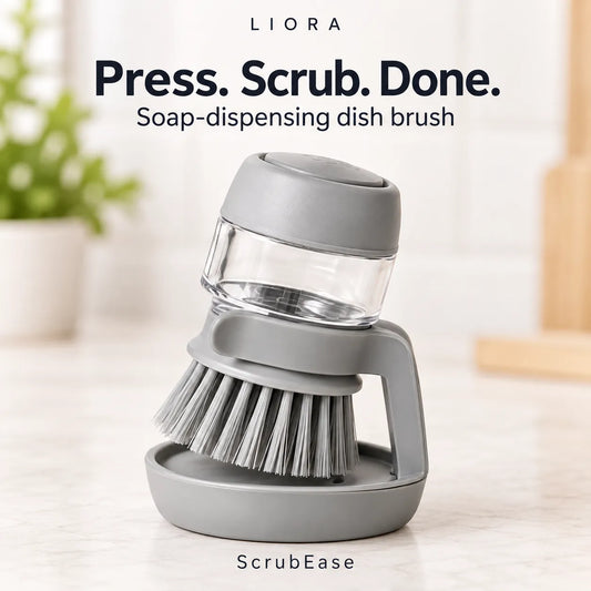 ScrubEase - Soap Dispensing Dish Brush