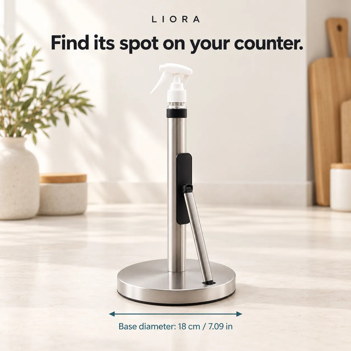 SprayNest - Paper Towel Holder & Spray Bottle