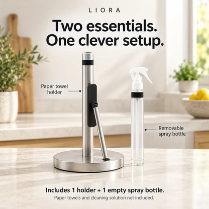 SprayNest - Paper Towel Holder & Spray Bottle