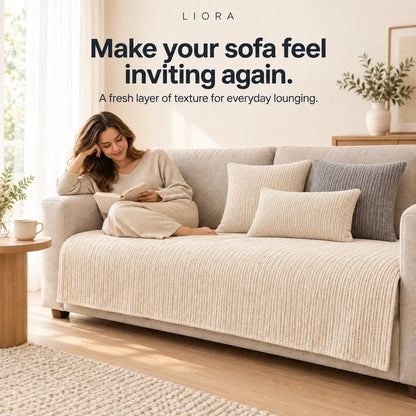CozyNest – Chenille Sofa Cover