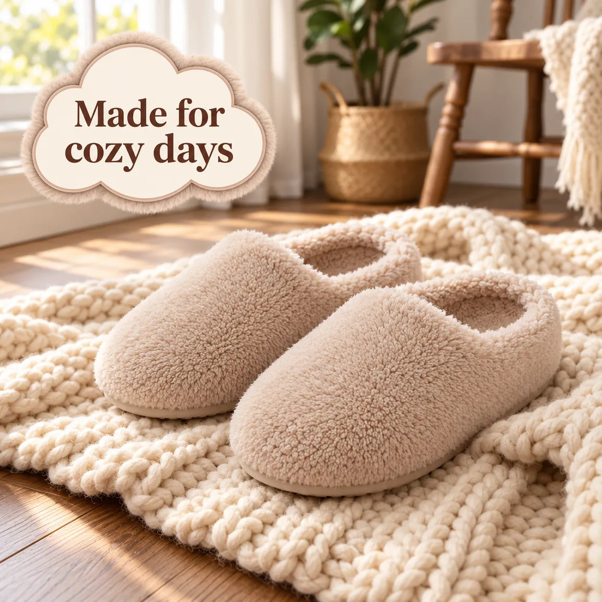 CozyStep - Fleece-Lined Slippers